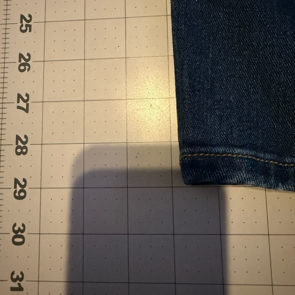 C.EST 1946 Rhinestone Embellished Vintage  Dark Blue Cropped Jeans size 18W -GUC - Picture 10 of 11